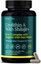 Urolithin-A Complex w Shilajit, 유기 바다 모스, Ashwagandha & Tongkat Ali, 자연 에너지, 리비도, 호르몬 균형, 및 남자를위한 초점 & 여자 (미국 - 3rd 파티 테스트)