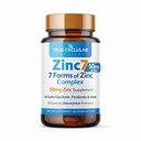 아연7: 7-in-1 아연 복합 50mg - 면역 방어, 깊은 수면 및 하루 에너지를위한 최대 흡수 | 호르몬 균형, 정신 초점 및 대사 지원 | 60 Vegan 캡슐