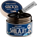 Pure Himalayan Shilajit Resin - 500 mg 남성 및 여성을위한 최대 강도 유기 Fulvic 산 복합체 - 85 + Trace 무기로 테스트 - 에너지, 체력 및 정신 성능 - 30 g 항아리