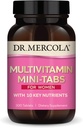 Mercola Multivitamin Mini-Tabs for Women, 30 서빙 (300 정제), 10 키 Nutrients, Optimal Women 's Health, Non-GMO 지원