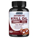 Krill 기름 1200mg의 남극 Krill 기름 Omega 3는 EPA, DHA, Astaxanthin & 심장 & 합동 건강을 위한 Phospholipids를 가진 보충물, 물고기 aftertaste, 120 Softgels (60의 서빙)