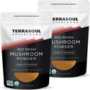 Terrasoul Superfoods Organic Reishi 버섯 분말 (4 : 1 추출물), 11 Oz (2 팩) - 면역 부스트 | 커피 증강 인자 | Deeper Sleep
