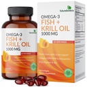 Futurebiotics 오메가-3 물고기 + 크릴 오일 1000 MG 오메가-3 EPA / DHA 및 아스타쿠산 - 비 GMO, 120 Softgels (60 인분)