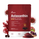 1개의 Astaxanthin 12mg 보충교재, 4 달 공급, 신선한 Haematococcus Pluvialis에서 Astaxantina 산화 방지제, 포함합니다 Lycopene, 포도씨, 비타민 E, & 더 지원 눈, 합동, 피부 건강