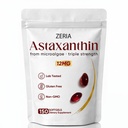 Zeria Astaxanthin 12mg의 자연적인 Microalgae 산화 방지제 보충교재는, Oxidative 긴장, 피부 견고 & 신축성에서 세포를, 승진시킵니다 건강한 피부와 눈, 150 Softgels에서 세포를 보호합니다
