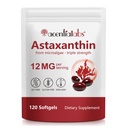 Astaxanthin 보충교재 12mg - 120 Softgels | Microalgae의 우수한 자연적인 산화 방지제 | 눈, 피부, 뇌, 합동, 심장 & 면역력 지원 | Non-GMO, 글루텐 자유로운
