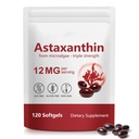 Astaxanthin 12mg, 120 Softgels, 4 개월 공급 | 프리미엄 Astaxanthin 산화 방지제 보조제 - 지원 눈, 면역, 관절, 피부 건강 및 내부 순환, 삼키기 쉬운, 비 GMO