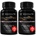 BioImmune 2 팩 트리플 힘 AstaQuilTM Astaxanthin 12mg는 흡수, 120 Softgels w/Organic 코코넛 기름을 강화했습니다. 눈, 합동 & 심장 건강을 위한 강력한 산화 방지제