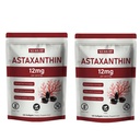 Astaxanthin 12mg Softgels | 천연 조류 파생 식물 추출물 (Haematococcus pluvialis) | 쉬운 삼키기, 비 GMO, 가방 당 120 개 (2)