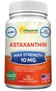 aSquared 영양 Astaxanthin 보충교재 - 순수한 에너지를 위한 Haematococcus Pluvialis 추출물에서 자연적인 Astaxanthin 알약 - 최대 힘 10mg - 120 Softgels