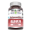 Amazing Formulas Astaxanthin 보충교재 | 12 Mg Per 서빙 | 30 Softgels | Non-GMO | 글루텐 프리 | 미국