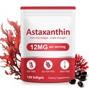 Astaxanthin 보충교재, 12mg Astaxanthin 자연적인 노화 방지 공식 - 지원 눈, 합동, 내부 순환 & 피부 건강, 비 GMO 비 글루텐