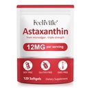 우수한 Astaxanthin 보충교재 12mg 120 Softgels의 눈, 피부, 합동, 뇌, 심장 & 면역 체계 건강을 위한 Astaxanthin 산화 방지제 보충교재