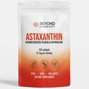 Astaxanthin 12mg - Microalgae에서 산화제 보충교재, 눈, 피부 및 웰빙 지원을 위한 120 Softgels