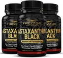 FREZZOR Astaxanthin 검정 UAF1000+ 최고 산화제, 지원 심장, 눈 & 뇌 건강, 노화 방지 skincare & 세포 보호, Serve, 180 Softgels, 3 달 공급 당 12mg Astaxanthin