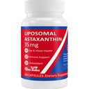 35mg Liposomal Astaxanthin 보충교재 - 피부, 합동 & 눈 건강을 위한 강력한 산화 방지제 지원 - 순수한 Astaxanthin를 가진 자연적인 노화 방지 공식 - 채식주의자, 비 GMO, 60의 캡슐