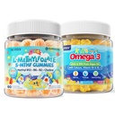 아이 L Methylfolate Gummies, 활동적인 5-MTHF + 메틸 B12, 비타민 B6, B2, 콜린, Vegan 오메가 3 DHA & EPA + 아이 오메가 3 Gummies + 칼슘 400mg + 비타민 D3 K2 + C, Omega-3 DHA & EPA 보충교재