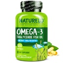 NATURELO Burpless Omega 3 물고기 기름 보충교재 - 1100mg Triglyceride Omega-3, EPA + DHA의 심장, 눈, 뇌, 합동 건강을 위한 액체 물고기 기름 - 120 Softgels의 4 달 공급
