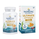 Nordic Naturals Ultimate Omega 2X Teen, Strawberry - 60 미니 소프트 젤 - 1120 mg 총 오메가-3s EPA 및 DHA - 뇌 건강, 긍정적 인 무드, 사회 개발, 학습 - Non-GMO - 30 서빙