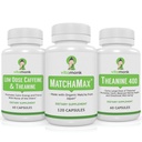 VitaMonk Matcha, 낮은 복용량 카페인과 Theanine 번들 - Calm, Jitters없이 집중 에너지