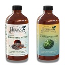 초본 연결 유기 Soursop & 검정씨 Bitters 뭉치 - Gentle Detox & Digestive 건강 2개의 병, 32 Ounces (16 Ounces 각각), 64의 서빙을 위한 자연적인 식물 기초를 두는 성분