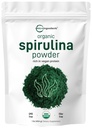 마이크로 성분 유기 Spirulina 분말, 1lb | Vegan Protein, Vitamin & Minerals의 블루 그린 조류 | 천연 클로로필 및 효소의 소스 | Non-GMO, 글루텐 프리, 첨가물 없음