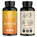 행복한 건강한 Hippie Joy-Filled 와 Saffron Mood 지원 보충교재 & Glow 용 그것 Astaxathin 보충교재
