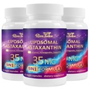 Ashwagandha, Lycopene, Zeaxanthin, 항산화 보충교재 지원 눈, 피부 & 합동 건강, 180의 캡슐을 가진 Liposomal Astaxanthin 보충교재 복잡한 9에서 1