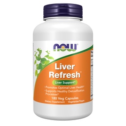 NOW Foods, Liver RefreshTM with Milk Thistle Extract 및 독특한 허브 효소 혼합, 180 Veg 캡슐