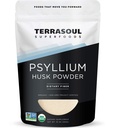 Terrasoul Superfoods Organic Psyllium Husk Powder, 1 Lb - Superfine Texture | 99% 순도 | 글루텐 프리 베이킹에 최적 | 보라색 빵 없음