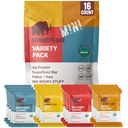 Mammoth Bar Mini - Mini Organic Protein Bar의 다양한 팩 - 프리미엄 너트 및 달걀 흰 단백질 • 유기농 • Paleo • 글루텐 무료 • GMO Free • Raw - 16 미니 바