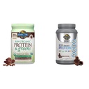 생활의 정원, 분말 단백질 녹색 초콜렛 유기, 22 Ounce & 유기 Vegan 스포츠 단백질 분말, 초콜렛 - Probiotics, BCAAs, 30g