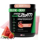 사전 JYM Stim 무료 수박 딸기 사전 운동 분말, 크레아틴, 카페인 없음, Citrulline, 베타인, BCAA 's, 타우린, 알파 GPC, Huperzine, 30 서빙
