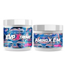 Evogen EVP Xtreme NO Amino K.E.M. 번들 – 전 운동 분말 & EAA/BCAA 펌프 Volumizer 근육 성장, 수 분 및 성능 | Sour Candy