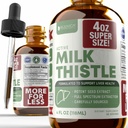 Rejuvica 건강 활성 우유 이틀 4oz XL 슈퍼 크기 - 고급 우유 이틀 씨앗 액체 추출물 드롭 - 5 월 지원 Liver - Vegan Sugar Free Non GMO Tincture