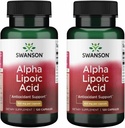 Swanson Alpha Lipoic Acid - 정상적인 범위 내에서 건강한 혈압 수준을 지원하는 천연 보충 - 탄수화물 대사 촉진 - (120 캡슐, 100mg 각각) (2 팩)