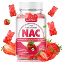 아이 & 성인을 위한 softbear NAC Gummies, NAC 보충교재 1000mg N Acetyl Cysteine 지원 Lung & 간 건강, 산화 방지제 & 면역 체계, 딸기 풍미 60 조사