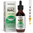 Liposomal 액체 NAC 하락, NAC 보충교재 N 아세틸 Cysteine, 성인 & 아이를 위한 우유 이틀 & Quercetin를 가진 NAC 600 mg, 간결 & Lung, 면역성 & 산화 방지제 지원, 피부 & 세포질 건강, 2개 Fl Oz
