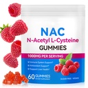 아이 & 성인을 위한 NAC Gummies, 설탕 자유로운 NAC 보충교재, N 아세틸 Cysteine Lung & 간 건강, 산화 방지제 & 면역 체계, 60 조사
