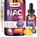Liposomal 액체 NAC 보충교재 N 아세틸 Cysteine 하락, Glutathione를 가진 N 아세틸 Cysteine 600mg, 성인을 위한 Resveratrol & 아연 & 아이 간결 산화 방지제 면역성 & 피부 건강, 레몬 2 Fl Oz