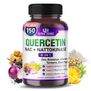Bromelain, 비타민 C 및 아연, Nattokinase, NAC, Elderberry, Elderberry를 가진 Quercetin 보충교재 | 면역력을 위한 1개의 매우 산화 방지제에서 8 | 150의 캡슐