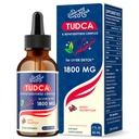 TUDCA Liver Support Drops 1800mg - Bile Salts, NAC, Schisandra 및 Dandelion, Liver Detox 및 Repair와 강력한 Liver 보충 - 빠른 흡수, 설탕 - 무료, 알코올 - 2 Fl.Oz