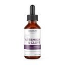 BIORAY 전문 Artemisia & Clove - 2 fl oz - Medicinal Mushrooms가있는 Unwanted Organism 제거 - Non-GMO, 채식주의 자, 글루텐 무료