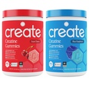 Creatine Monohydrate Gummies 만들기 - Rocket Pop Duo - Blue Raspberry & Sour Cherry - 여성 및 남성, NSF 인증, 3rd Party Tested, Anti-Melting Formula, 180 Count (2-Pack)