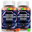 Creatine Monohydrate Gummies 여성 & 남자를 위한 5g - 여자를 위한 Creatine Gummies L-Taurine & 알파 GPC, 설탕 자유로운 근육 건축업자, 에너지 부스트, Vegan 비 GMO (160 조사)