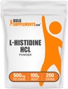 BulkSupplements.com L-Histidine HCl 분말 - L-Histidine 보충교재 - 에센셜 아미노산, 글루텐 무료, 서빙 당 500mg, 100g (3.5 oz) (팩 1)