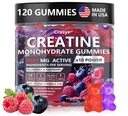 Creatine Monohydrate Gummies Complex 8000 MG 남성 여성, 에너지 지원과 근육 힘을 위한 Taurine BCAA를 가진 Creatine Gummy, 설탕 자유로운 전 운동 보충교재