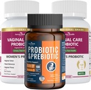 여성 Vaginal Probiotics + 100억 Probiotics with Organic Prebiotics for Gut Digestive & Immune Health Bundle – Total Wellness, Inside and Out!