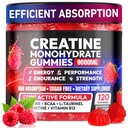 Creatine Gummies Monohydrate Complex 9000MG의 남자 & 여자를 위한 전 운동, L-Taurine를 가진 Creatine Gummy, 근육 지원을 위한 BCAA 2:1, B12/6, 힘, 에너지 Boost-120 조사