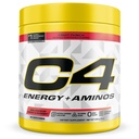 C4 에너지 + 아미노산 분말, 5g BCAAs & 근육 회복을 위한 EAAs, 100mg 자연적인 카페인, 전 운동, 영 설탕, 30의 서빙, 과일 펀치를 위한 3 전해질